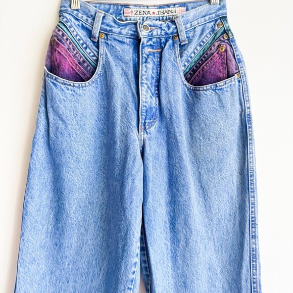 Zena Jeans Vintage Dyed DenimRelaxed Fit Jeans 25 - Picture 5 of 7